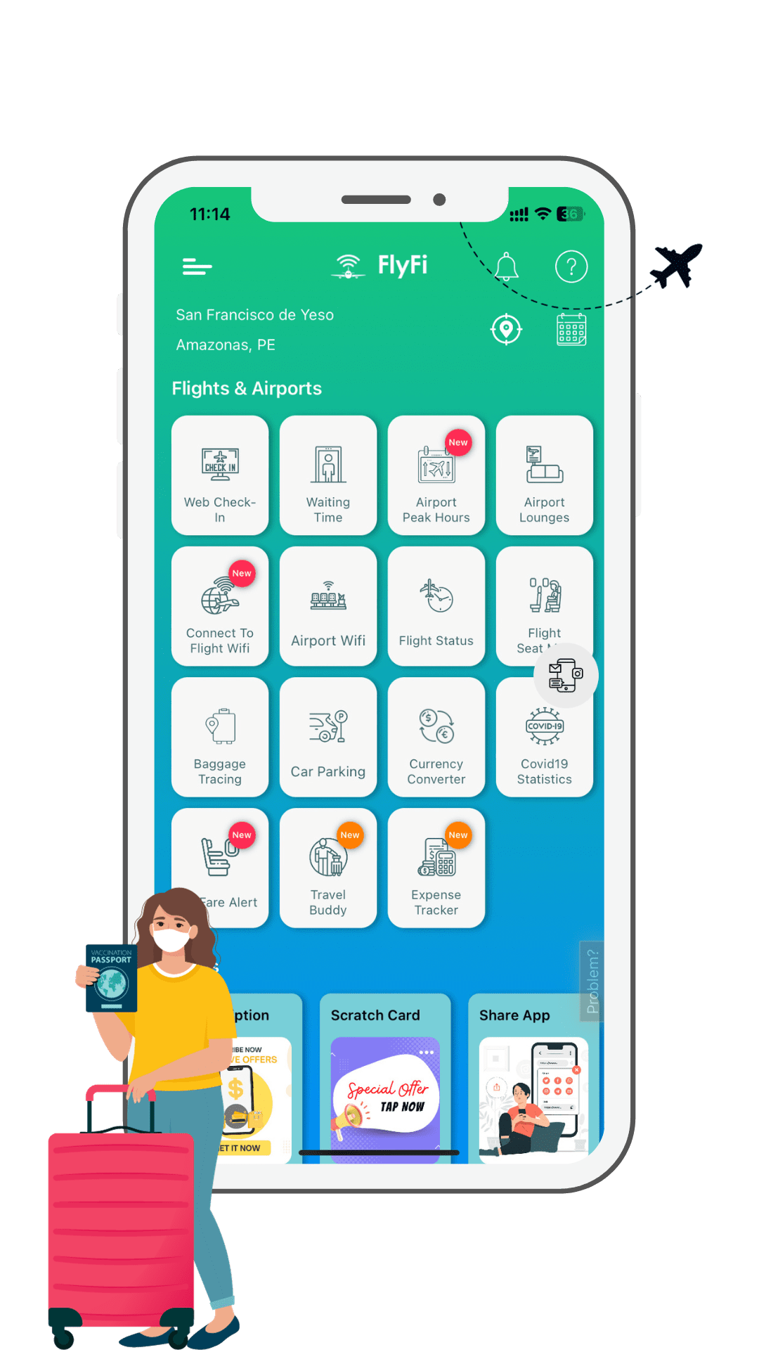 FlyFI - Your onboard Travel Buddy